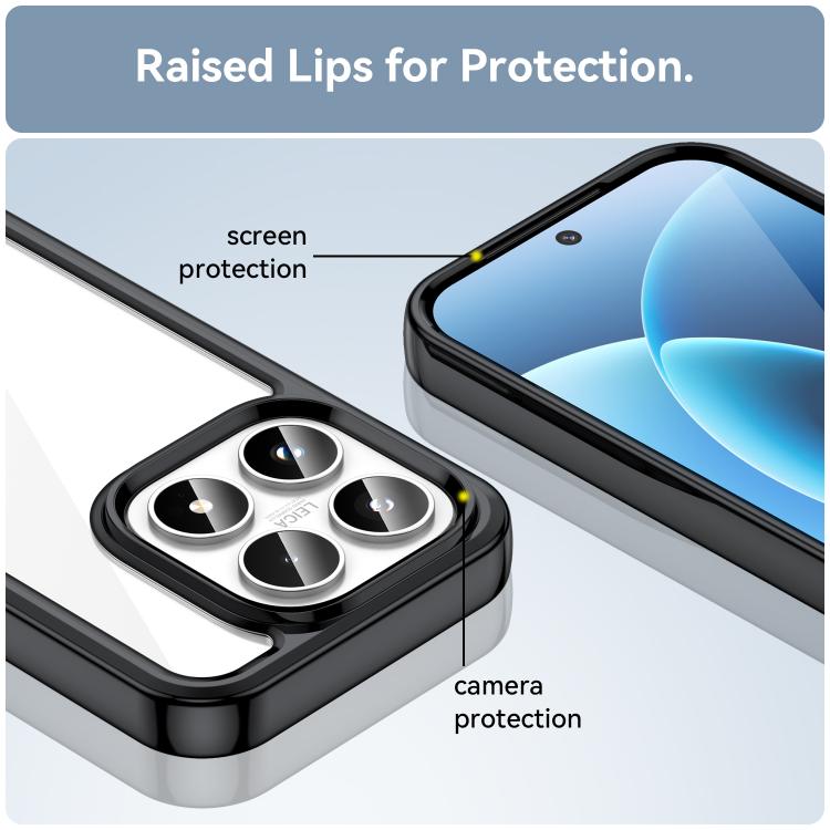 For Xiaomi 17 Colorful Series Acrylic Hybrid TPU Phone Case