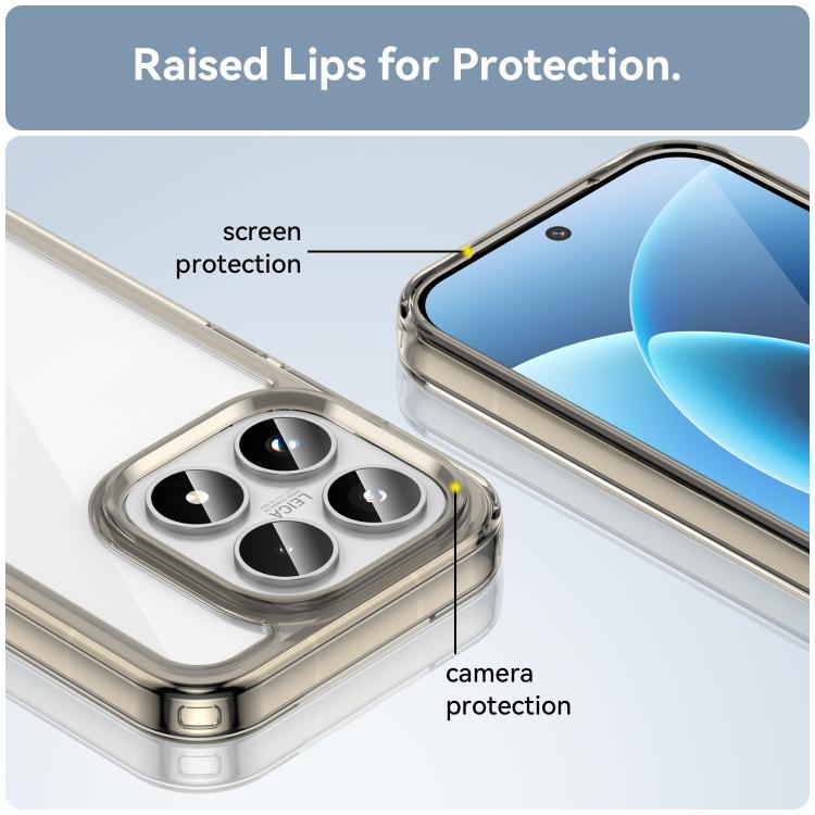 For Xiaomi 17 Colorful Series Acrylic Hybrid TPU Phone Case