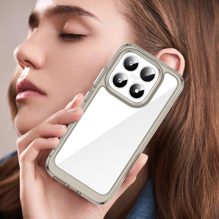 For Xiaomi 17 Colorful Series Acrylic Hybrid TPU Phone Case