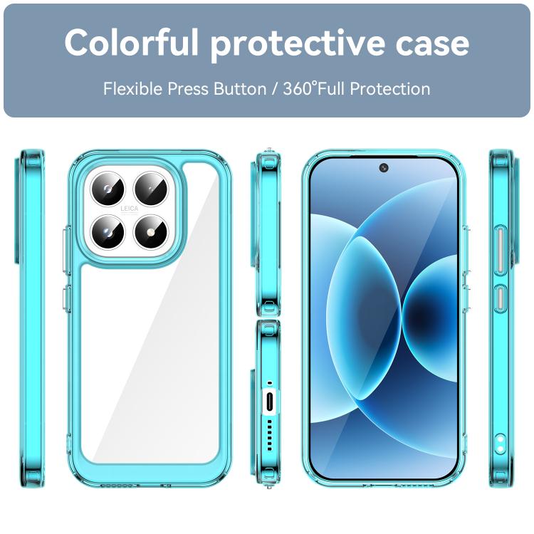 For Xiaomi 17 Colorful Series Acrylic Hybrid TPU Phone Case
