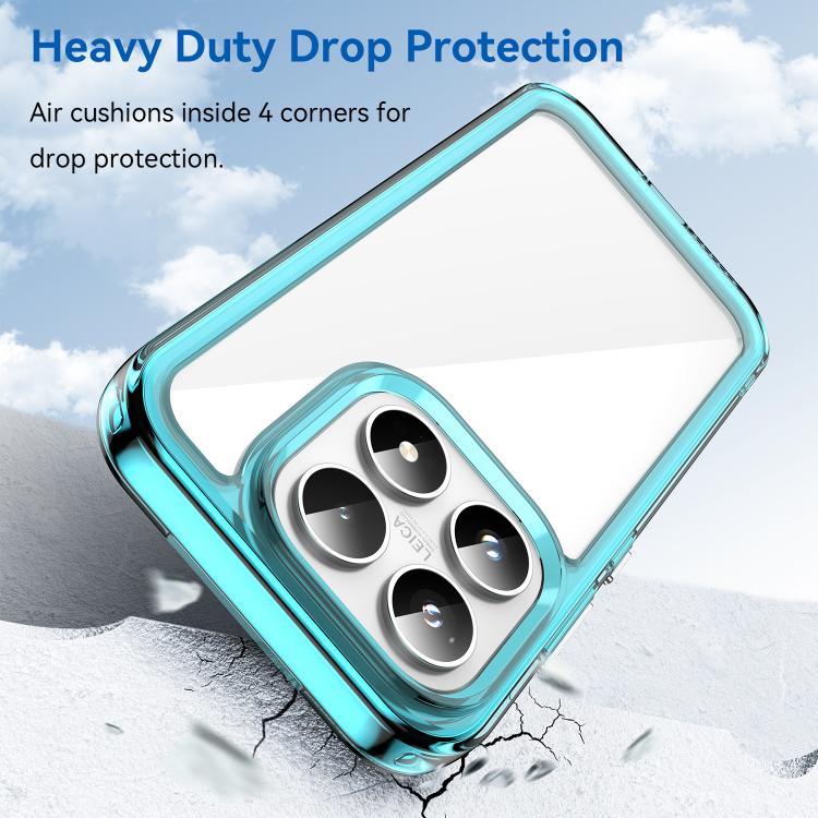 For Xiaomi 17 Colorful Series Acrylic Hybrid TPU Phone Case