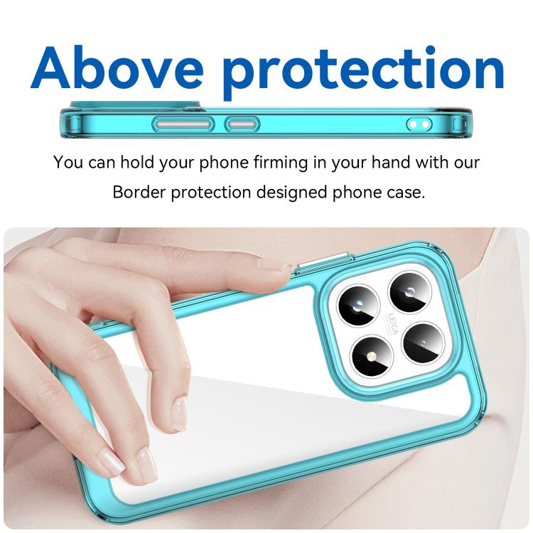 For Xiaomi 17 Colorful Series Acrylic Hybrid TPU Phone Case
