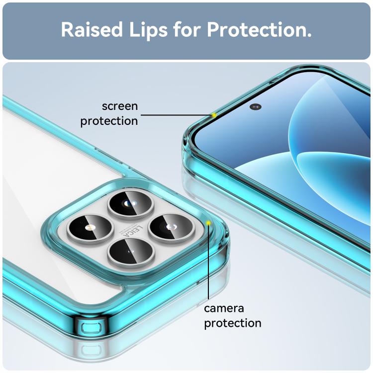 For Xiaomi 17 Colorful Series Acrylic Hybrid TPU Phone Case