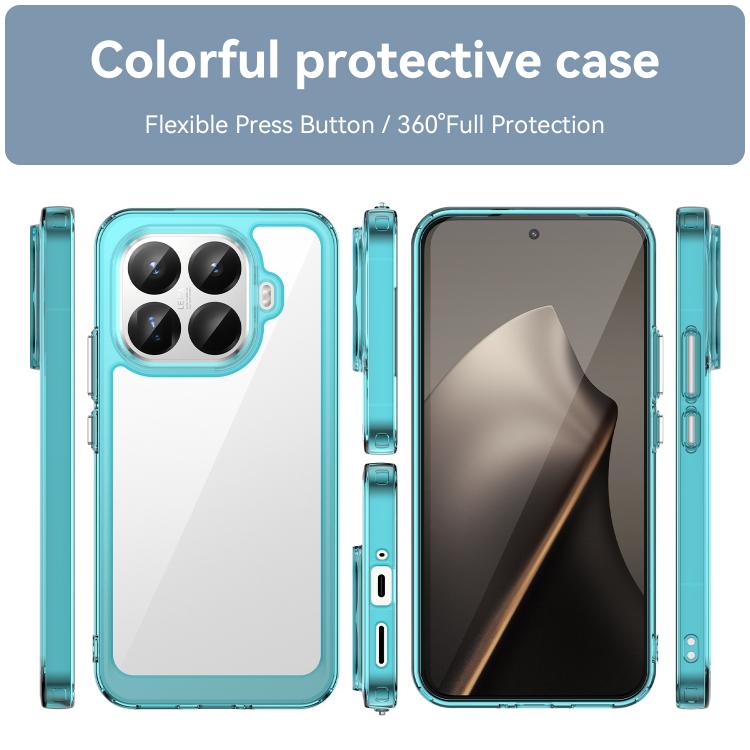 For Xiaomi 15T Pro 5G Colorful Series Acrylic Hybrid TPU Phone Case