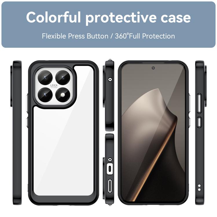 For Xiaomi 15T 5G Colorful Series Acrylic Hybrid TPU Phone Case
