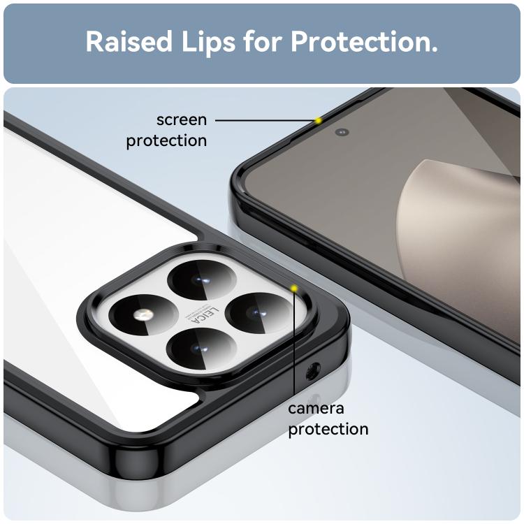 For Xiaomi 15T 5G Colorful Series Acrylic Hybrid TPU Phone Case