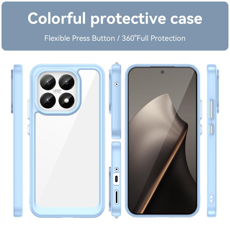 For Xiaomi 15T 5G Colorful Series Acrylic Hybrid TPU Phone Case