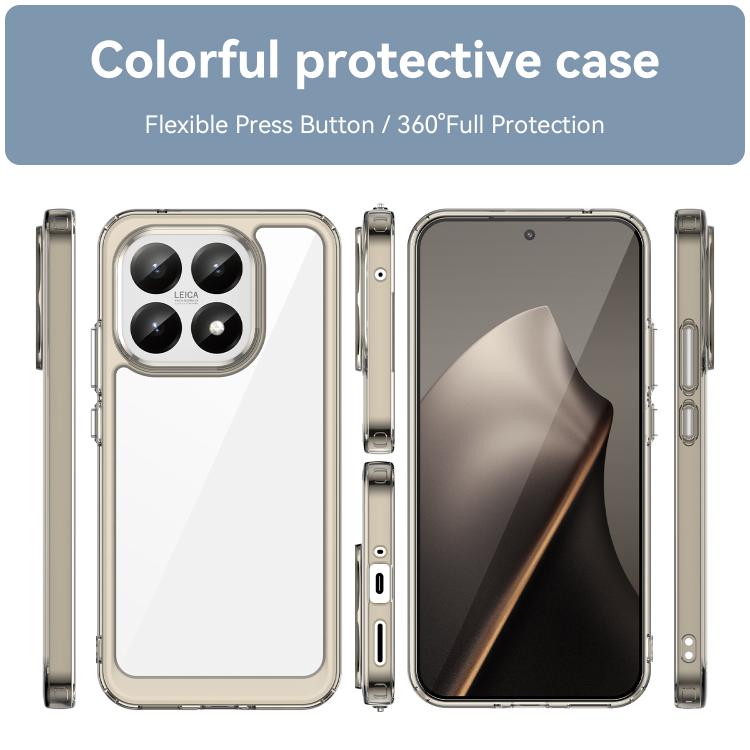 For Xiaomi 15T 5G Colorful Series Acrylic Hybrid TPU Phone Case