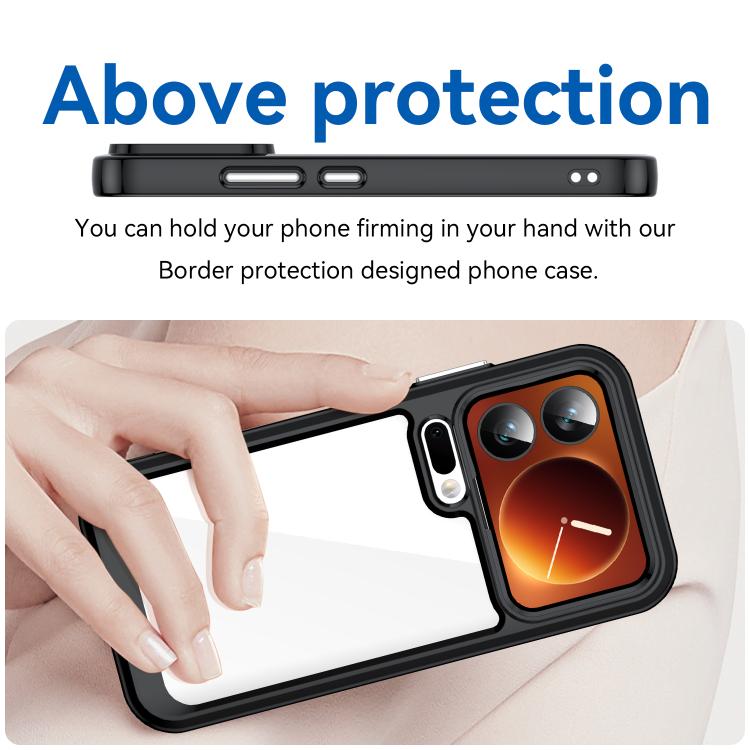 For Xiaomi 17 Pro Colorful Series Acrylic Hybrid TPU Phone Case