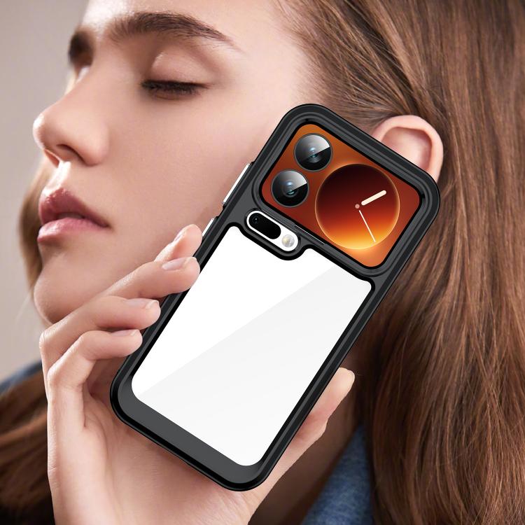 For Xiaomi 17 Pro Colorful Series Acrylic Hybrid TPU Phone Case