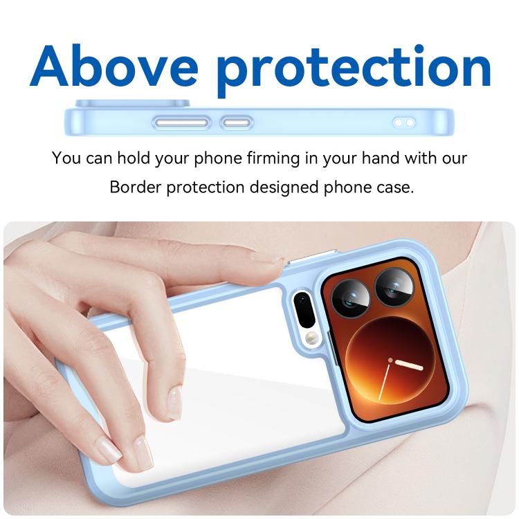 For Xiaomi 17 Pro Colorful Series Acrylic Hybrid TPU Phone Case