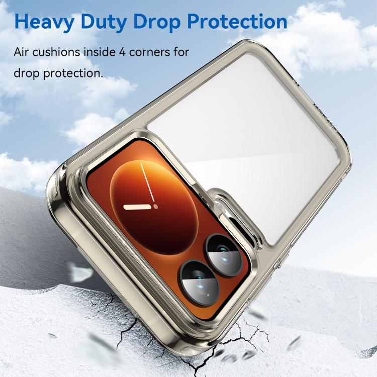 For Xiaomi 17 Pro Colorful Series Acrylic Hybrid TPU Phone Case