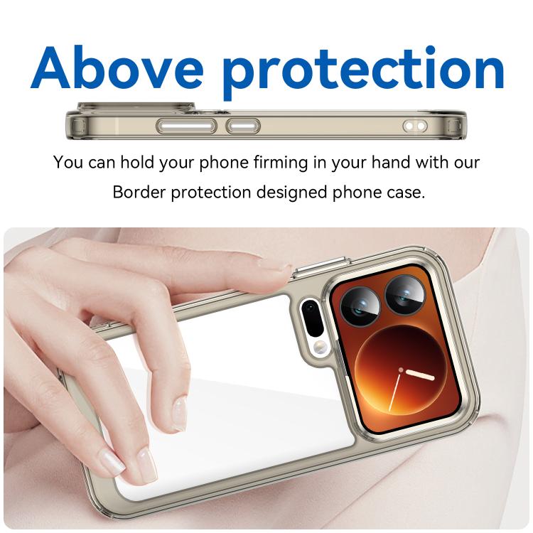 For Xiaomi 17 Pro Colorful Series Acrylic Hybrid TPU Phone Case