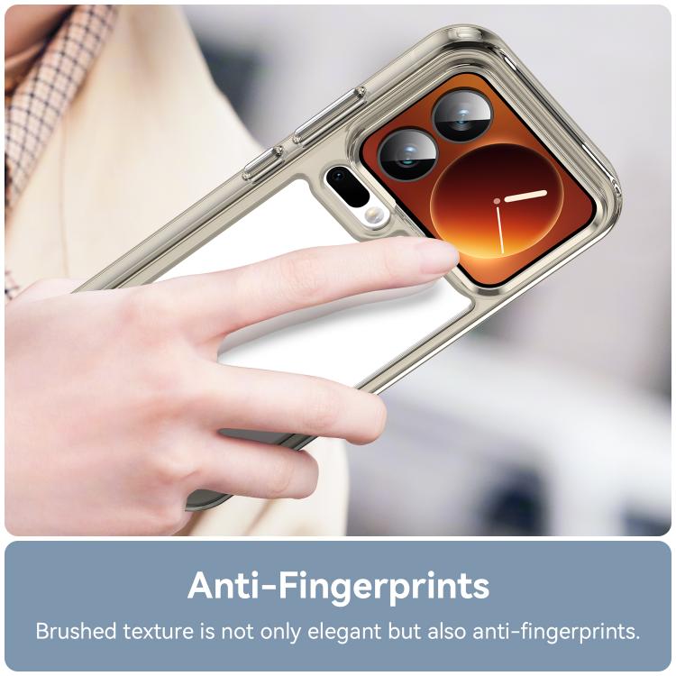 For Xiaomi 17 Pro Colorful Series Acrylic Hybrid TPU Phone Case