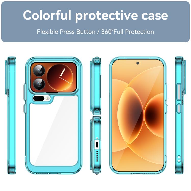 For Xiaomi 17 Pro Colorful Series Acrylic Hybrid TPU Phone Case