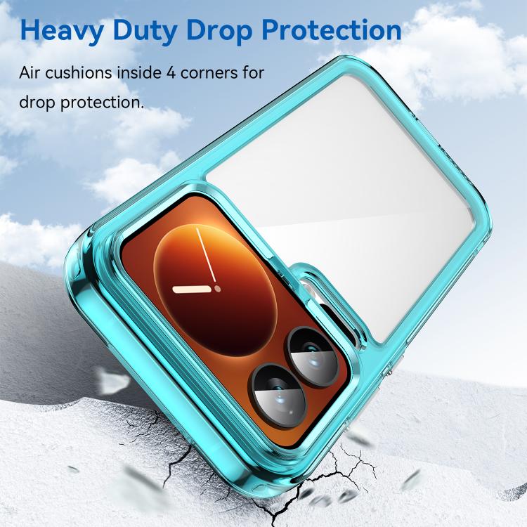 For Xiaomi 17 Pro Colorful Series Acrylic Hybrid TPU Phone Case