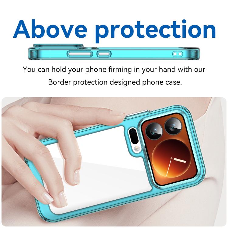 For Xiaomi 17 Pro Colorful Series Acrylic Hybrid TPU Phone Case