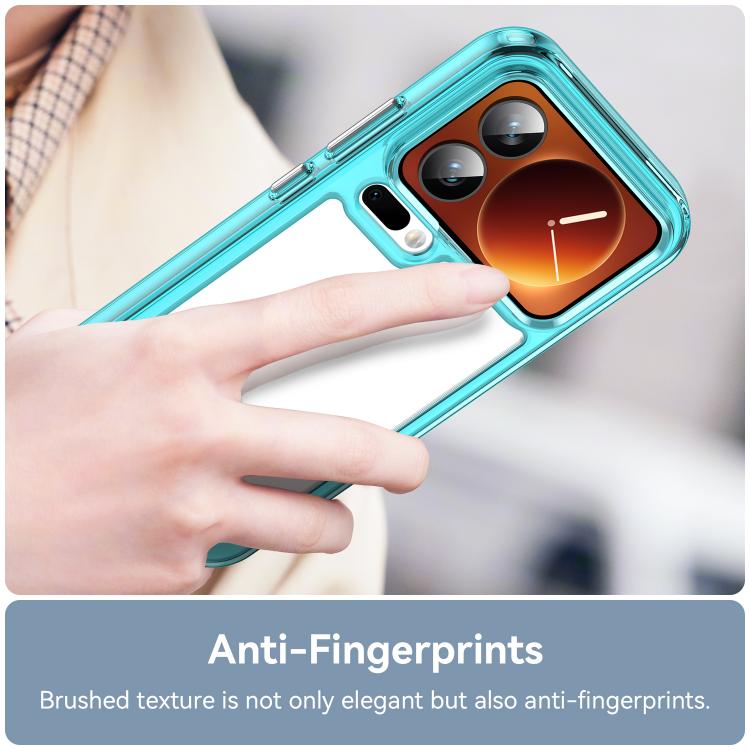 For Xiaomi 17 Pro Colorful Series Acrylic Hybrid TPU Phone Case