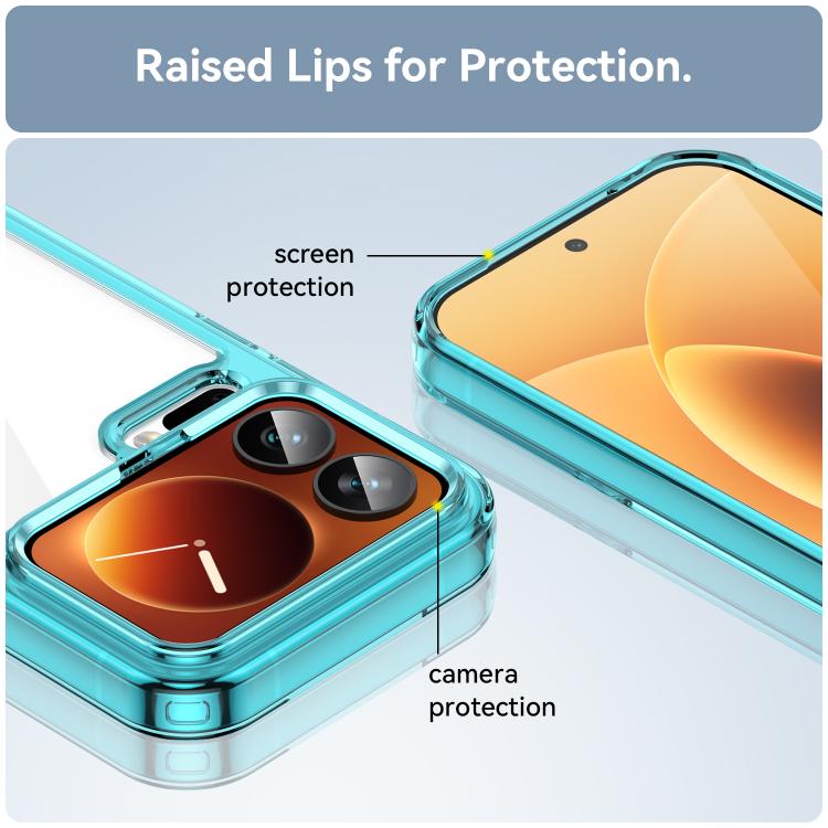 For Xiaomi 17 Pro Colorful Series Acrylic Hybrid TPU Phone Case