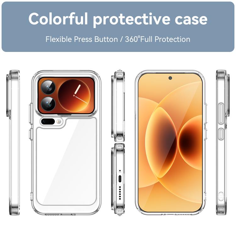 For Xiaomi 17 Pro Colorful Series Acrylic Hybrid TPU Phone Case