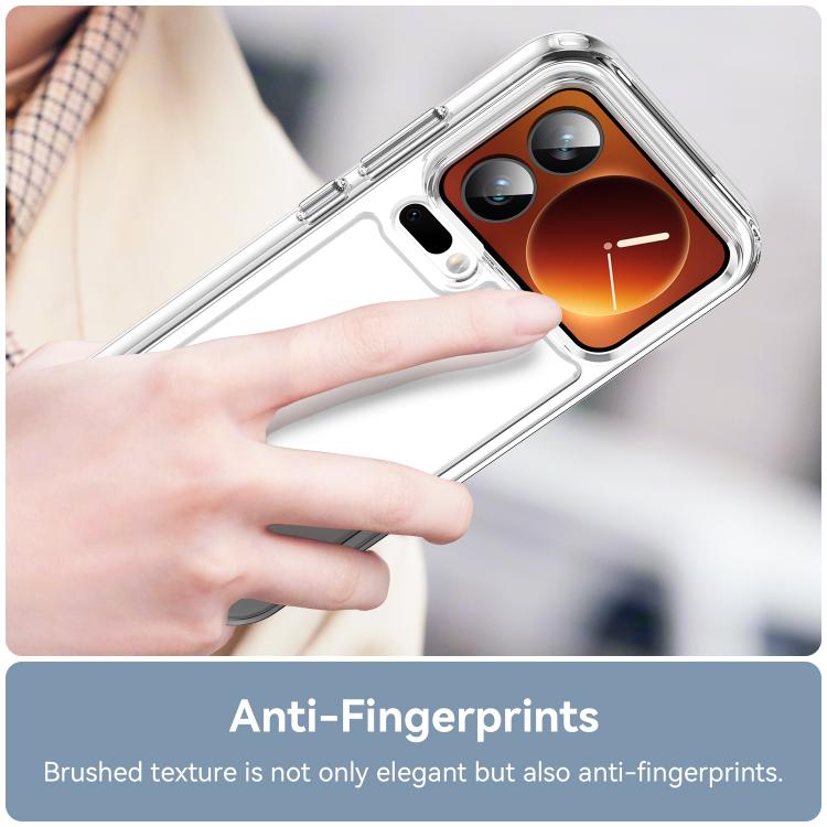For Xiaomi 17 Pro Colorful Series Acrylic Hybrid TPU Phone Case
