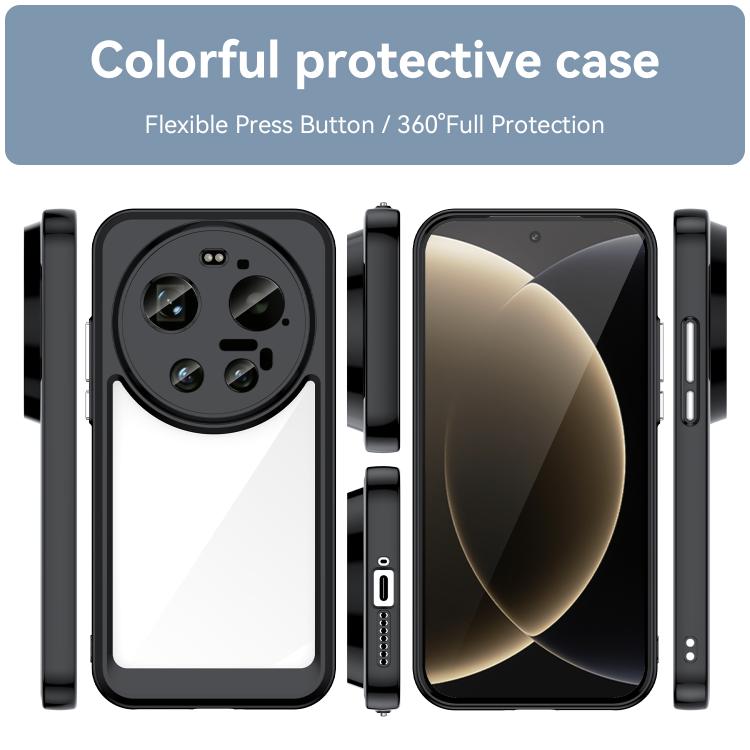 For Xiaomi 17 Ultra Colorful Series Acrylic Hybrid TPU Phone Case