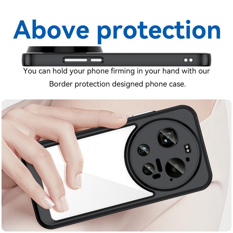 For Xiaomi 17 Ultra Colorful Series Acrylic Hybrid TPU Phone Case