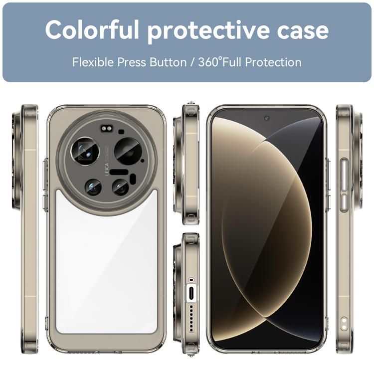 For Xiaomi 17 Ultra Colorful Series Acrylic Hybrid TPU Phone Case