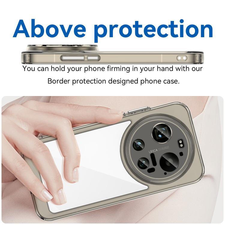 For Xiaomi 17 Ultra Colorful Series Acrylic Hybrid TPU Phone Case