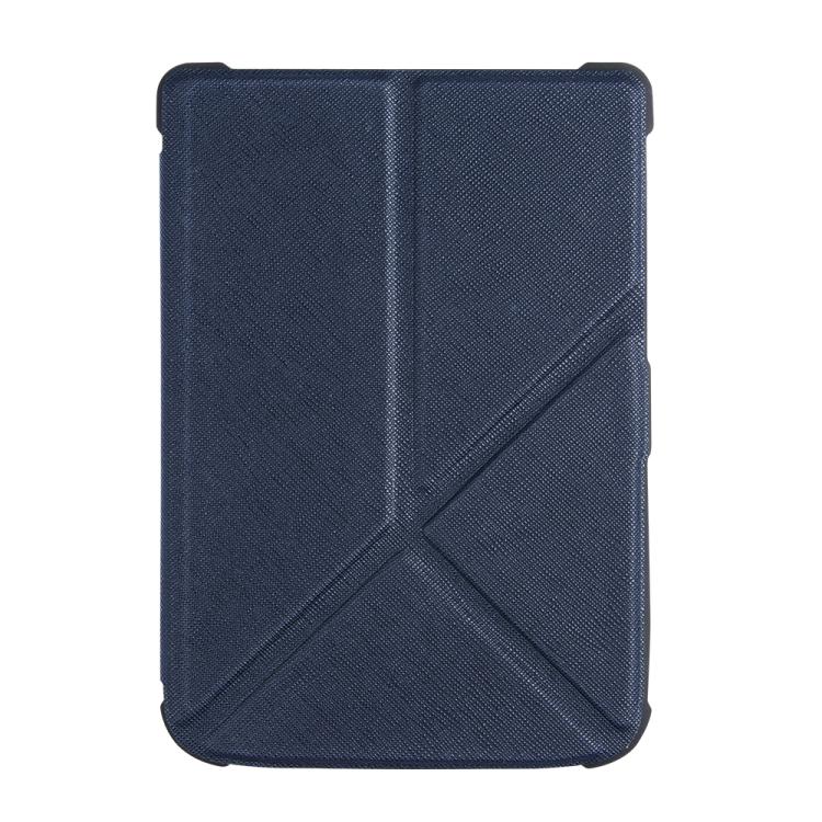For Pocketbook B606 628 633 632 627 616 Cross Texture Deformation TPU Leather Smart Tablet Case