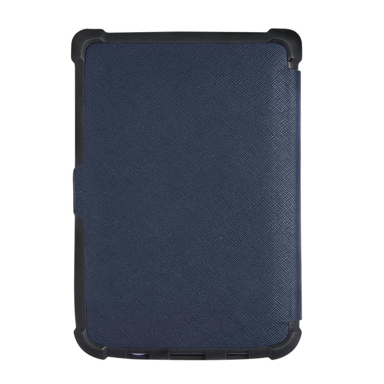 For Pocketbook B606 628 633 632 627 616 Cross Texture Deformation TPU Leather Smart Tablet Case