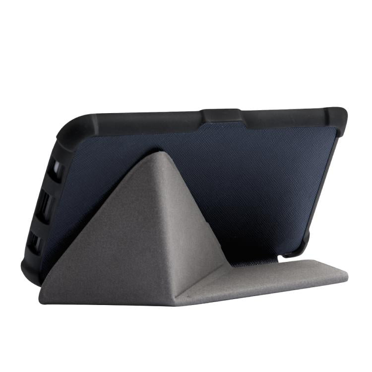 For Pocketbook B606 628 633 632 627 616 Cross Texture Deformation TPU Leather Smart Tablet Case