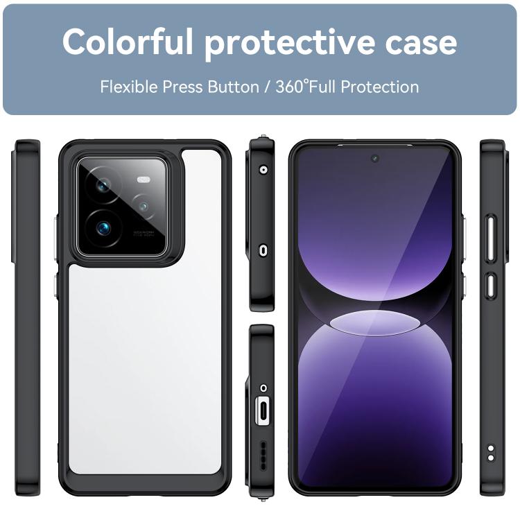 For Realme GT 7 Pro Colorful Series Acrylic Hybrid TPU Phone Case