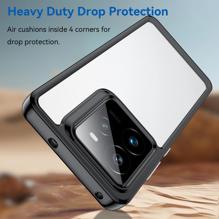 For Realme GT 7 Pro Colorful Series Acrylic Hybrid TPU Phone Case