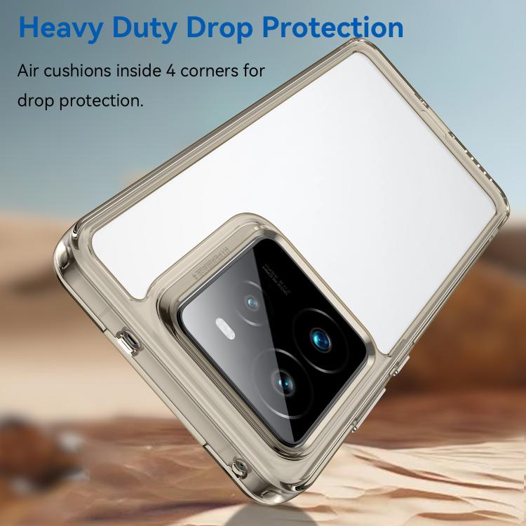 For Realme GT 7 Pro Colorful Series Acrylic Hybrid TPU Phone Case
