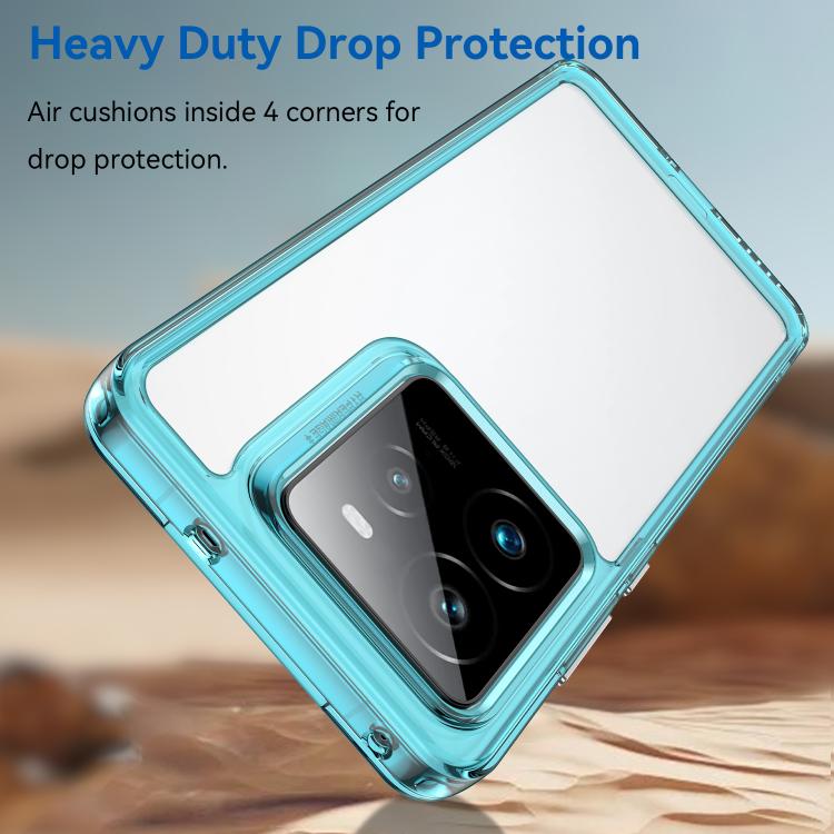 For Realme GT 7 Pro Colorful Series Acrylic Hybrid TPU Phone Case