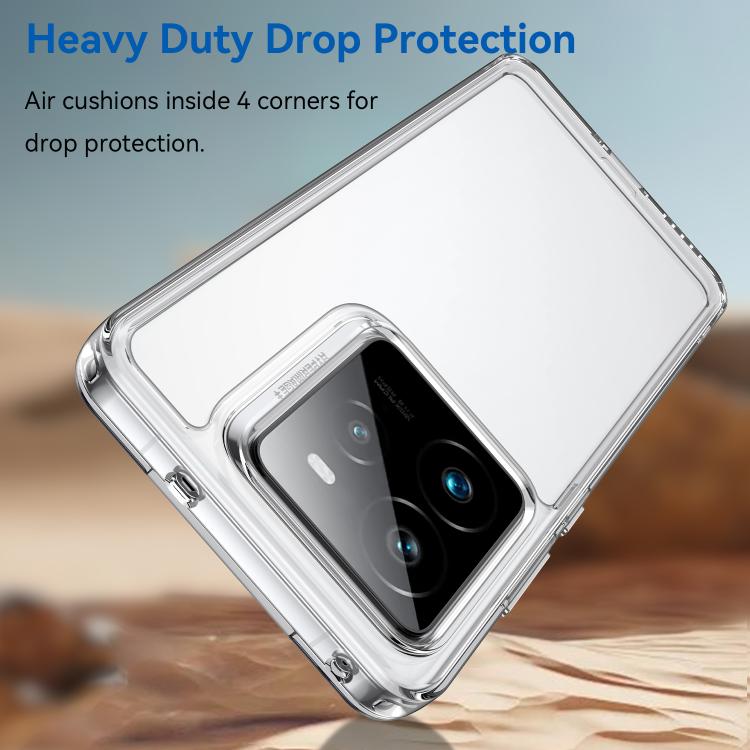 For Realme GT 7 Pro Colorful Series Acrylic Hybrid TPU Phone Case