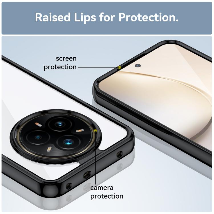For Realme 14 Pro+ Colorful Series Acrylic Hybrid TPU Phone Case