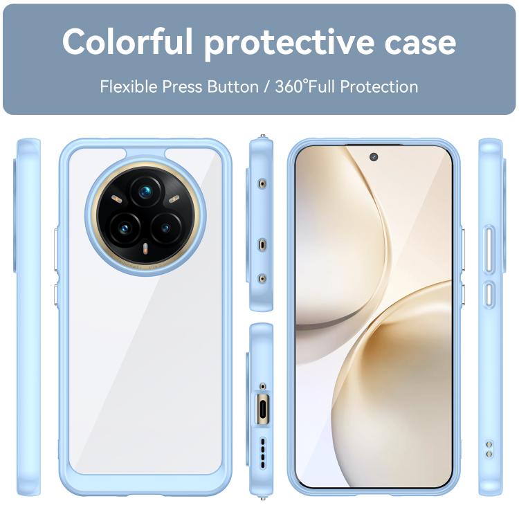For Realme 14 Pro+ Colorful Series Acrylic Hybrid TPU Phone Case