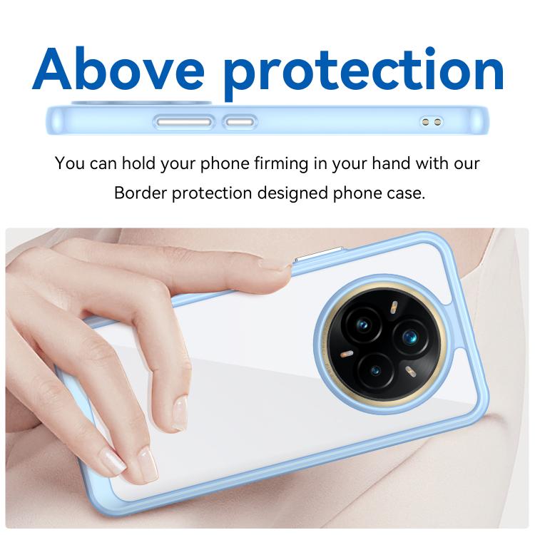 For Realme 14 Pro+ Colorful Series Acrylic Hybrid TPU Phone Case