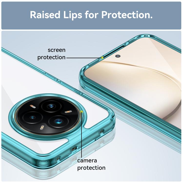 For Realme 14 Pro+ Colorful Series Acrylic Hybrid TPU Phone Case
