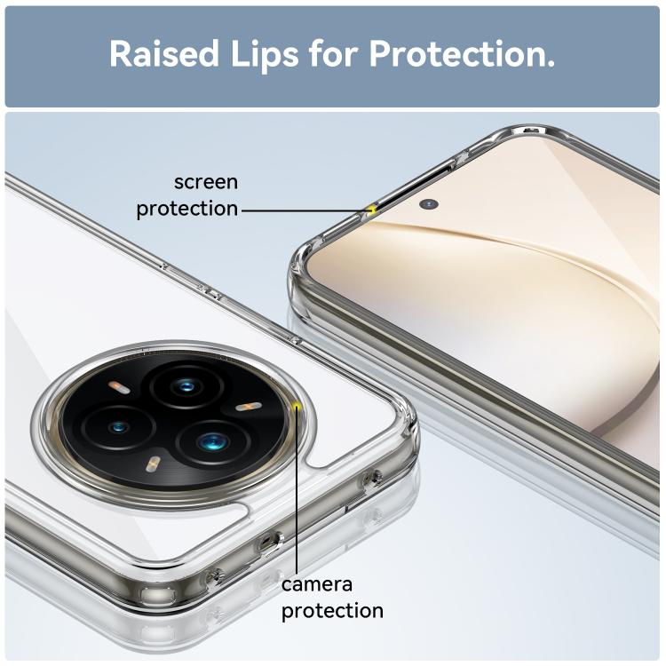 For Realme 14 Pro+ Colorful Series Acrylic Hybrid TPU Phone Case