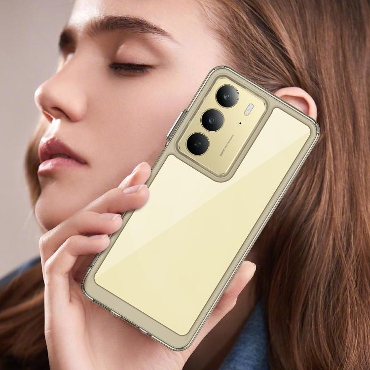 For Realme 14x 5G Colorful Series Acrylic Hybrid TPU Phone Case
