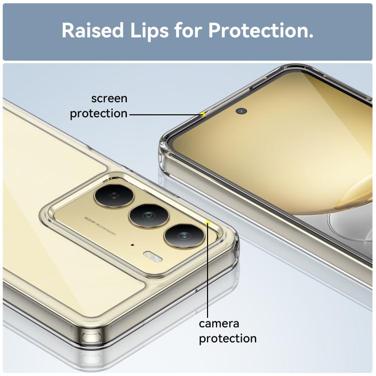 For Realme 14x 5G Colorful Series Acrylic Hybrid TPU Phone Case