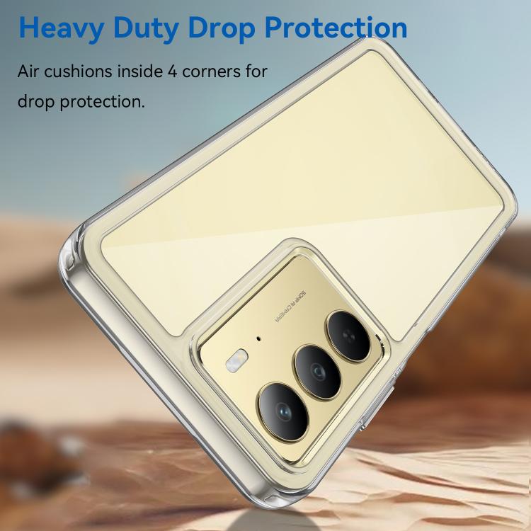 For Realme 14x India Colorful Series Acrylic Hybrid TPU Phone Case