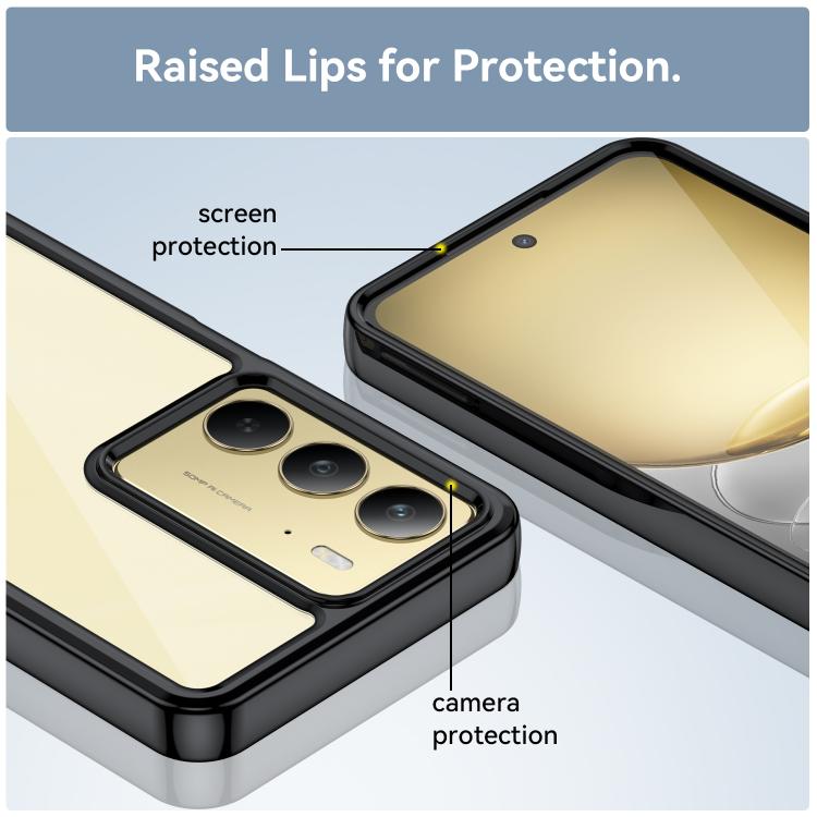 For Realme C75 Colorful Series Acrylic Hybrid TPU Phone Case