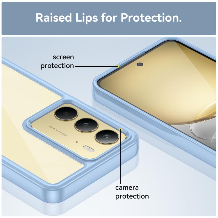 For Realme C75 Colorful Series Acrylic Hybrid TPU Phone Case