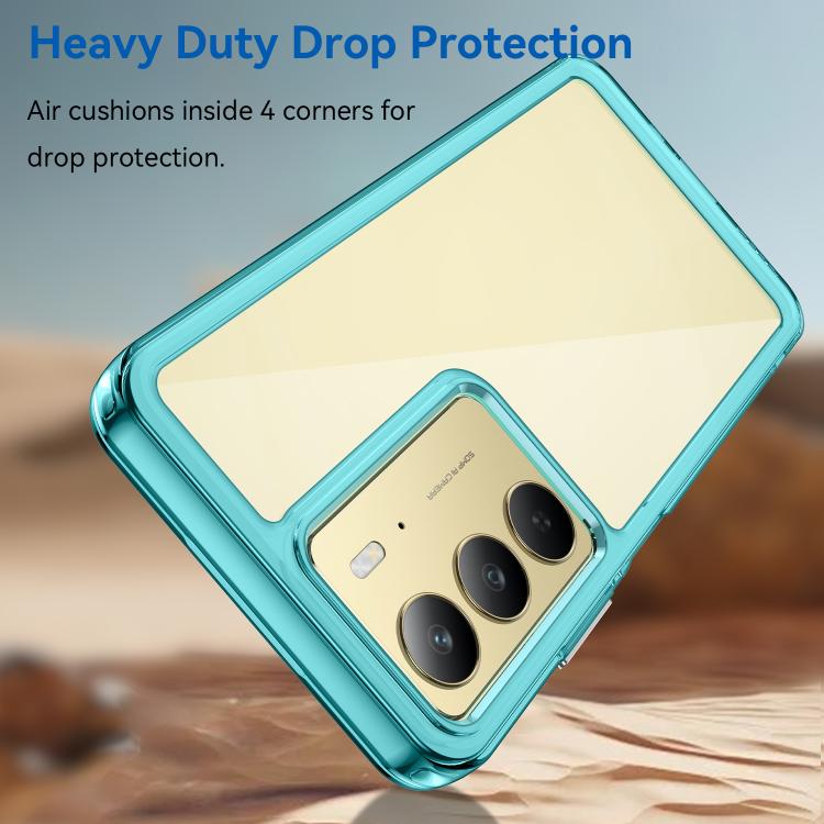 For Realme C75 Colorful Series Acrylic Hybrid TPU Phone Case