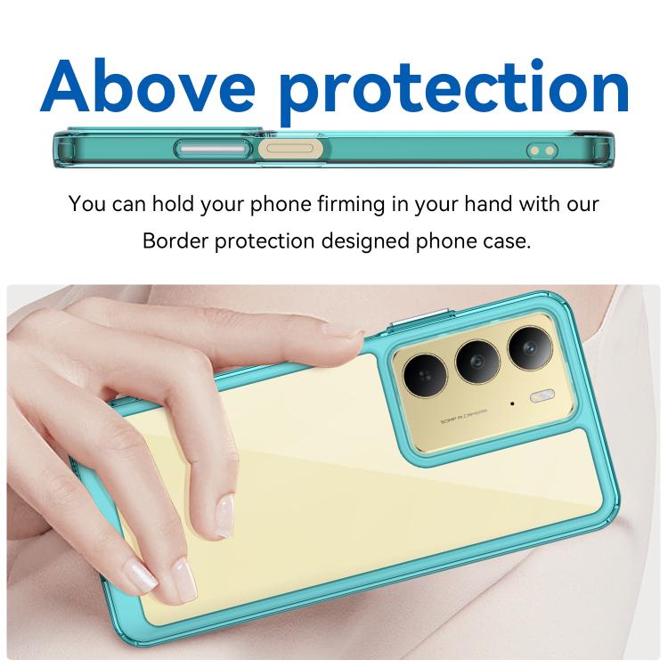 For Realme C75 Colorful Series Acrylic Hybrid TPU Phone Case