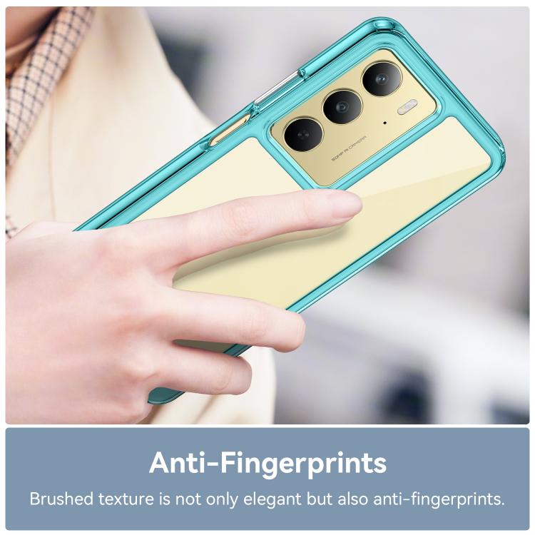 For Realme C75 Colorful Series Acrylic Hybrid TPU Phone Case
